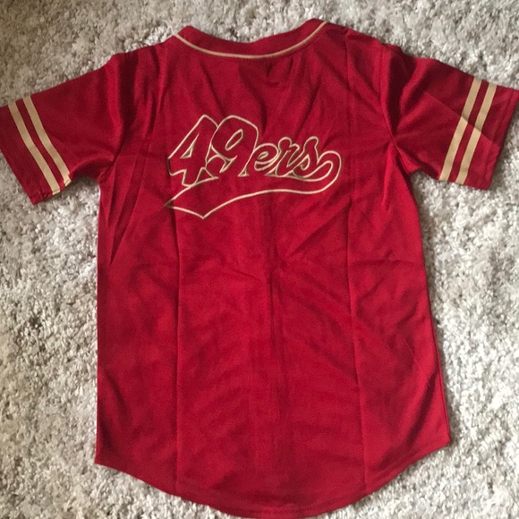 49ers baseball style jersey